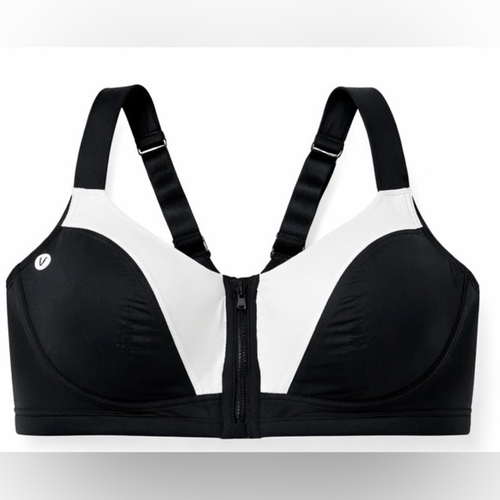 LIVI Lane Bryant 38DDD Max Support Underwire Sports Bra NWT Black